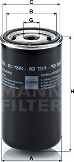 Mann-Filter WD724/4 - Hidrofiltrs, Automātiskā pārnesumkārba autodraugiem.lv
