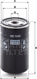 Mann-Filter WD 724/6 - Hidrofiltrs, Automātiskā pārnesumkārba autodraugiem.lv