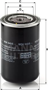 Mann-Filter WDK 940/5 - Degvielas filtrs autodraugiem.lv