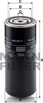 Mann-Filter WDK 962/17 - Degvielas filtrs autodraugiem.lv