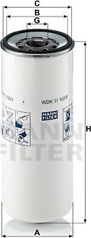Mann-Filter WDK 11 102/4 - Degvielas filtrs autodraugiem.lv
