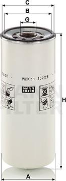 Mann-Filter WDK 11 102/28 - Degvielas filtrs autodraugiem.lv