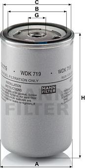 Mann-Filter WDK 719 - Degvielas filtrs autodraugiem.lv