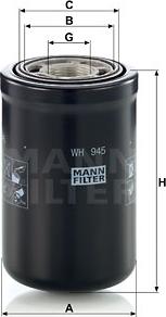 Mann-Filter WH 945 - Hidrofiltrs, Automātiskā pārnesumkārba autodraugiem.lv