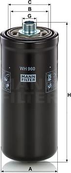 Mann-Filter WH 960 - Hidrofiltrs, Automātiskā pārnesumkārba autodraugiem.lv