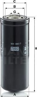 Mann-Filter WH 980/7 - Filtrs, Hidropacēlāja sistēma autodraugiem.lv