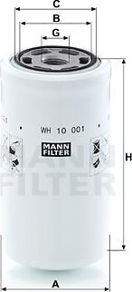 Mann-Filter WH 10 001 - Hidrofiltrs, Automātiskā pārnesumkārba autodraugiem.lv