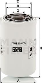 Mann-Filter WH 10 008 - Hidrofiltrs, Automātiskā pārnesumkārba autodraugiem.lv