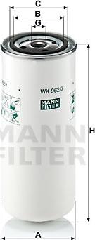 Mann-Filter WK 962/7 - Degvielas filtrs autodraugiem.lv