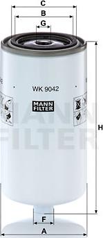 Mann-Filter WK 9042 x - Degvielas filtrs autodraugiem.lv