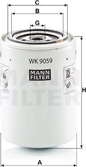 Mann-Filter WK 9059 - Degvielas filtrs autodraugiem.lv