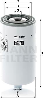 Mann-Filter WK 9010 - Degvielas filtrs autodraugiem.lv