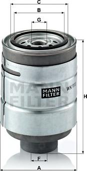 Mann-Filter WK 918 x - Degvielas filtrs autodraugiem.lv