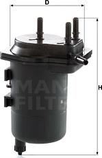 Mann-Filter WK 939/5 - Degvielas filtrs autodraugiem.lv