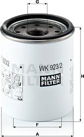 Mann-Filter WK 923/2 x - Degvielas filtrs autodraugiem.lv