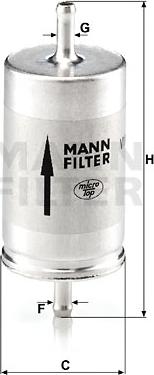 Mann-Filter WK 410 - Degvielas filtrs autodraugiem.lv