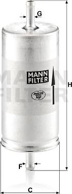 Mann-Filter WK 413 - Degvielas filtrs autodraugiem.lv