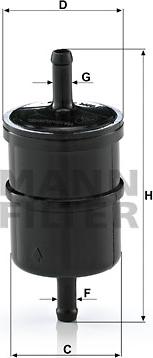 Mann-Filter WK 42/4 - Degvielas filtrs autodraugiem.lv