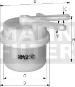 Mann-Filter WK 42/13 - Degvielas filtrs autodraugiem.lv