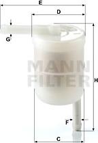 Mann-Filter WK 42/12 - Degvielas filtrs autodraugiem.lv