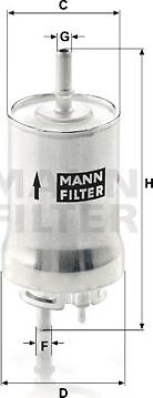 Mann-Filter WK 59 x - Degvielas filtrs autodraugiem.lv