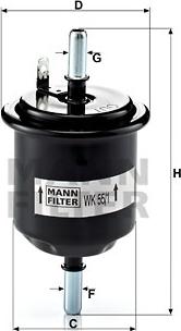 Mann-Filter WK 55/1 - Degvielas filtrs autodraugiem.lv