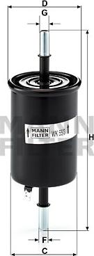 Mann-Filter WK 55/3 - Degvielas filtrs autodraugiem.lv