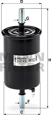 Mann-Filter WK 55/2 - Degvielas filtrs autodraugiem.lv
