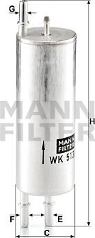 Mann-Filter WK 513/3 - Degvielas filtrs autodraugiem.lv