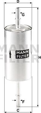 Mann-Filter WK 512/1 - Degvielas filtrs autodraugiem.lv