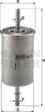 Mann-Filter WK 512/2 - Degvielas filtrs autodraugiem.lv