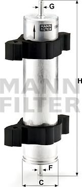 Mann-Filter WK 521/2 - Degvielas filtrs autodraugiem.lv