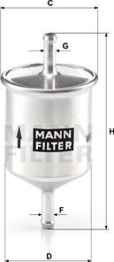 Mann-Filter WK 66 - Degvielas filtrs autodraugiem.lv