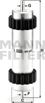 Mann-Filter WK 6008 - Degvielas filtrs autodraugiem.lv
