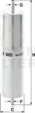 Mann-Filter WK 6011 - Degvielas filtrs autodraugiem.lv