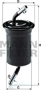 Mann-Filter WK 614/9 - Degvielas filtrs autodraugiem.lv