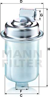 Mann-Filter WK 614/44 - Degvielas filtrs autodraugiem.lv