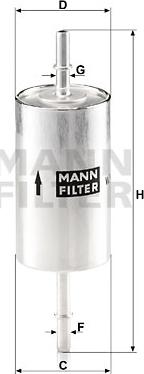 Mann-Filter WK 614/46 - Degvielas filtrs autodraugiem.lv
