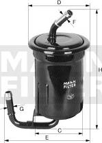 Mann-Filter WK 614/15 - Degvielas filtrs autodraugiem.lv