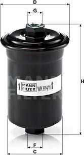 Mann-Filter WK 614/11 - Degvielas filtrs autodraugiem.lv