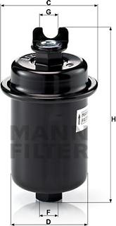 Mann-Filter WK 612/4 - Degvielas filtrs autodraugiem.lv