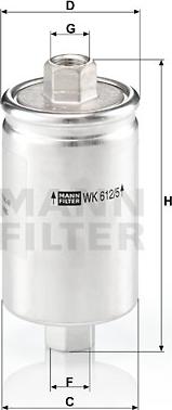 Mann-Filter WK 612/5 - Degvielas filtrs autodraugiem.lv