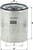 Mann-Filter WK 1040/1 x - Degvielas filtrs autodraugiem.lv