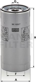 Mann-Filter WK 1080/7 x - Degvielas filtrs autodraugiem.lv