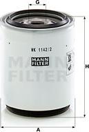 Mann-Filter WK 1142/2 x - Degvielas filtrs autodraugiem.lv