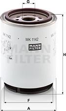 Mann-Filter WK 1142 x - Degvielas filtrs autodraugiem.lv