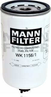 Mann-Filter WK 1156/1 - Degvielas filtrs autodraugiem.lv