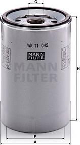 Mann-Filter WK 11 042 z - Degvielas filtrs autodraugiem.lv