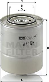 Mann-Filter WK 1123 - Degvielas filtrs autodraugiem.lv