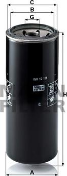 Mann-Filter WK 12 111 - Degvielas filtrs autodraugiem.lv